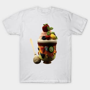 Yarn Parfait Cake Knitten T-Shirt